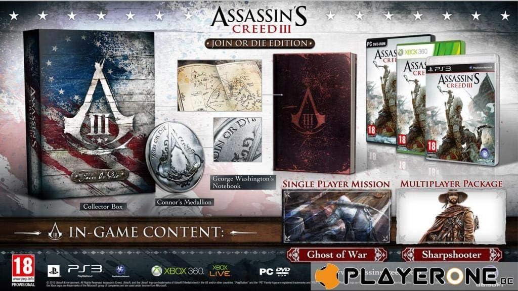 Assassins Creed III - Join Or Die Edition (Xbox 360) (Pre - owned) - GameStore.mt
