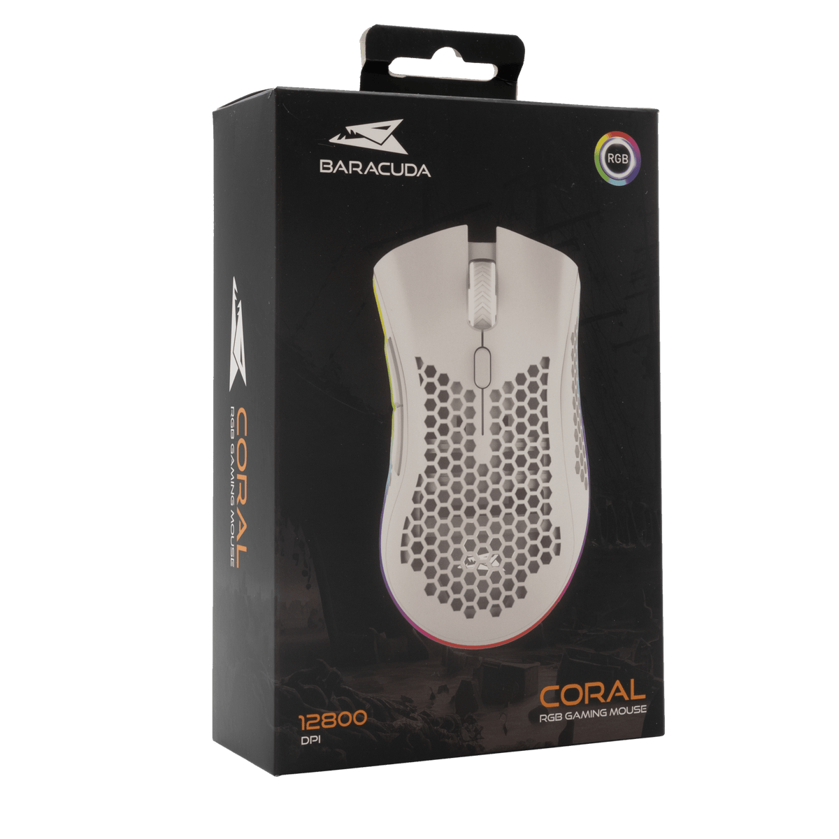 Baracuda CORAL RGB Gaming Mouse (White) - GameStore.mt