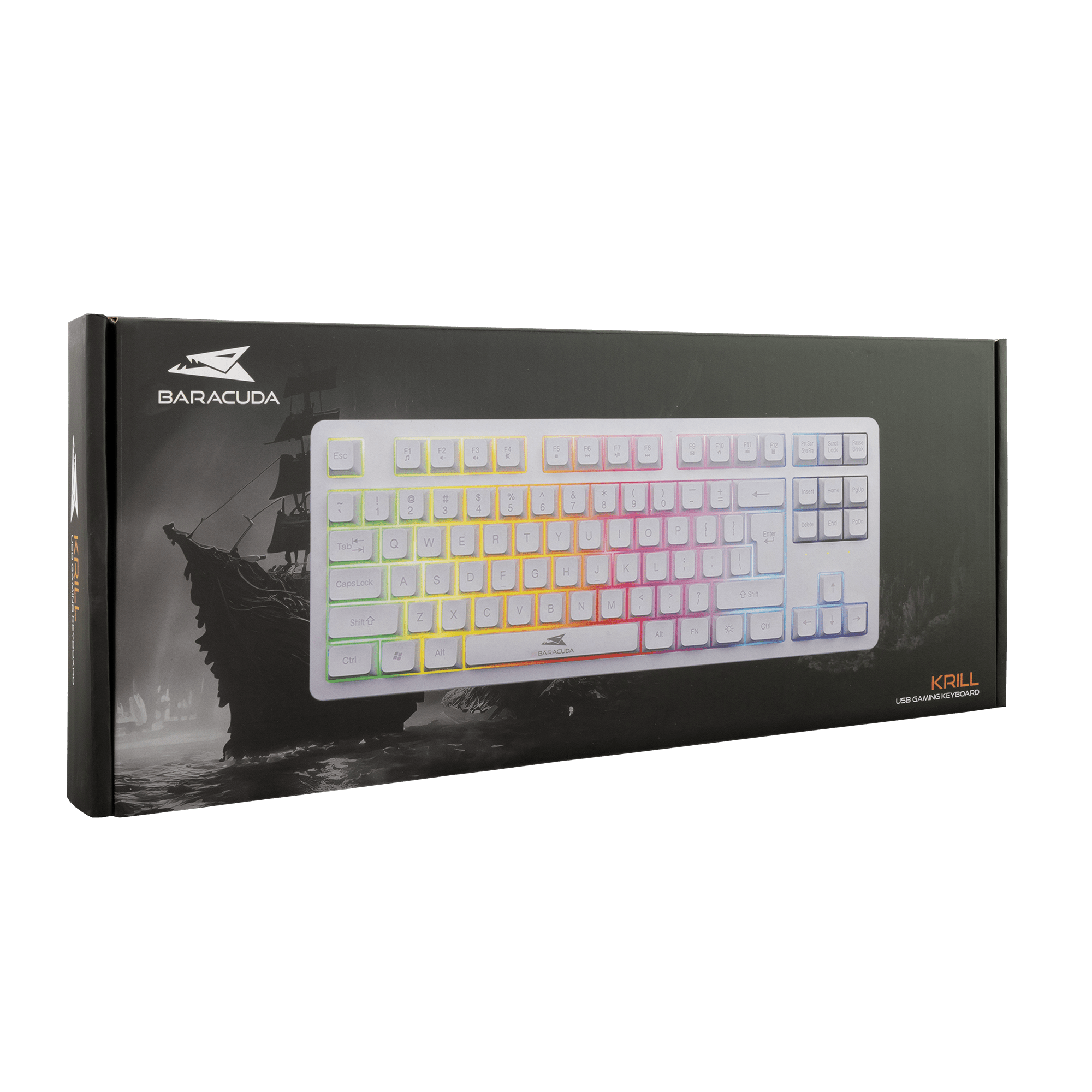 Baracuda KRILL Gaming Keyboard (White) - GameStore.mt