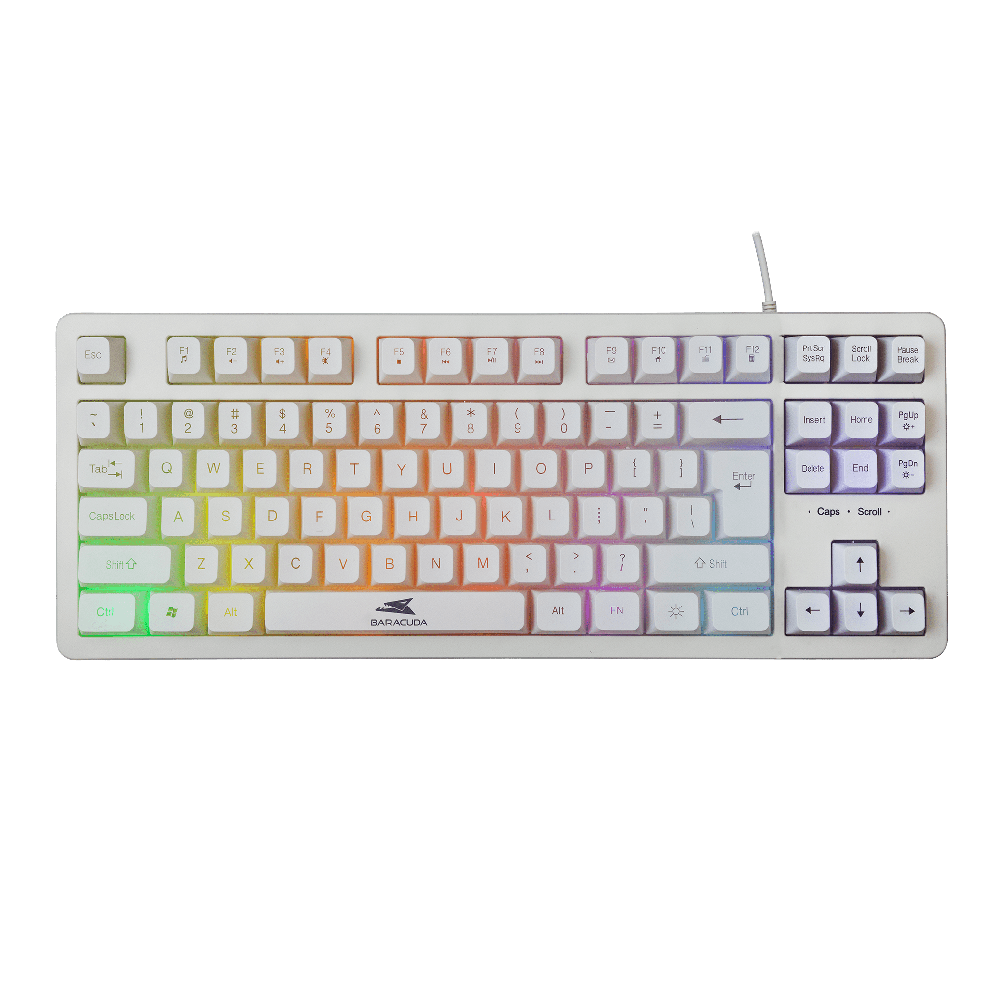 Baracuda KRILL Gaming Keyboard (White) - GameStore.mt