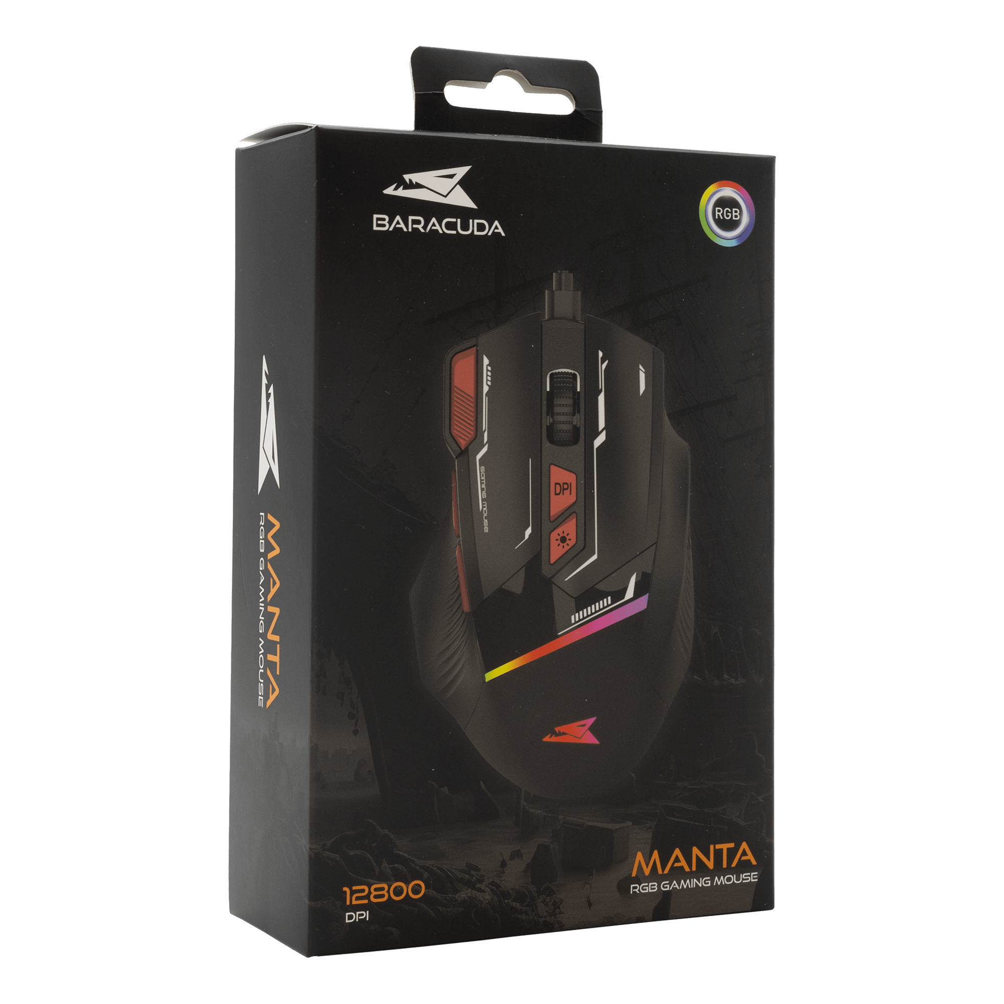 Baracuda MANTA RGB Gaming Mouse (Black) - GameStore.mt