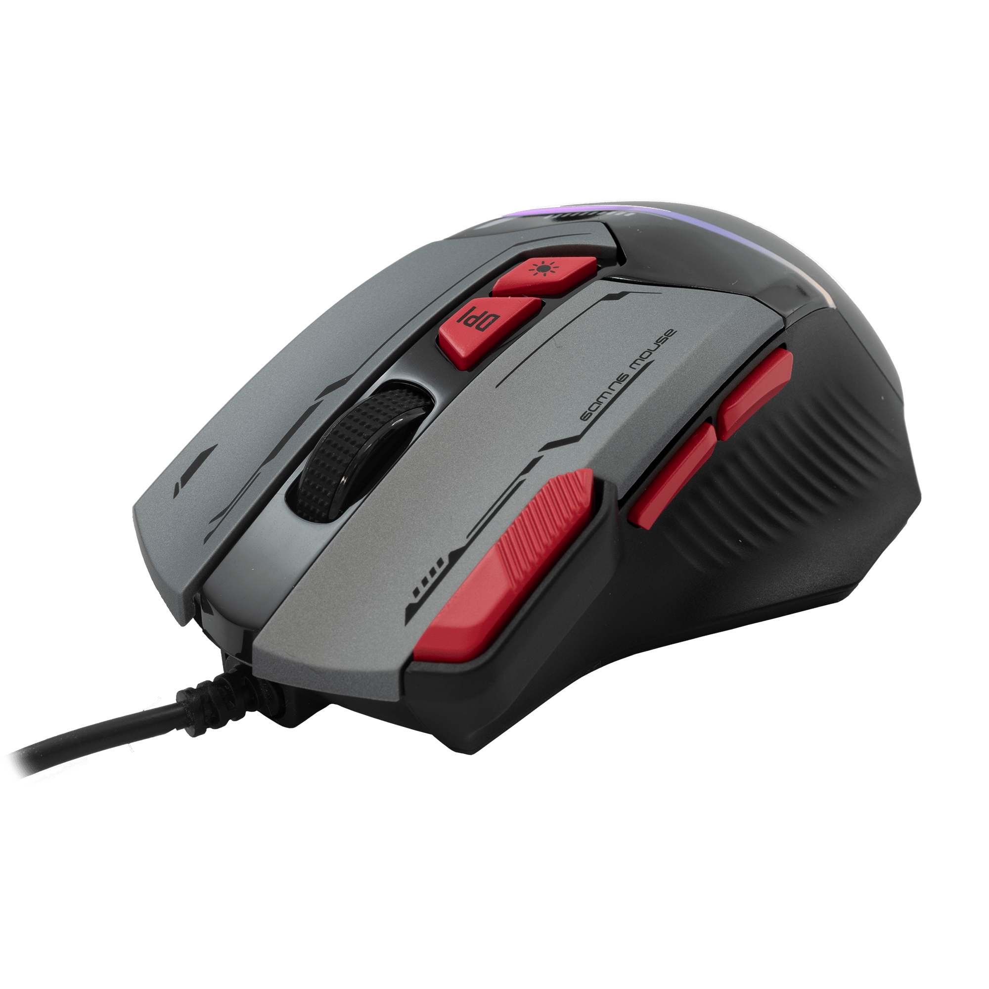 Baracuda MANTA RGB Gaming Mouse (Grey) - GameStore.mt