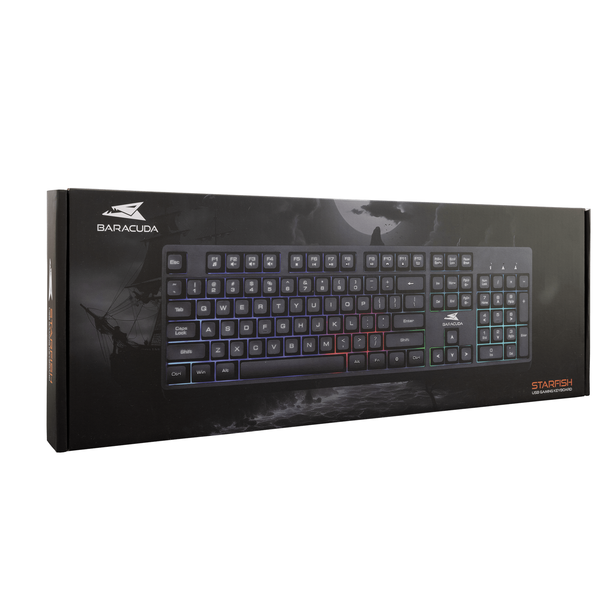 Baracuda STARFISH Gaming Keyboard (443x141mm) - GameStore.mt