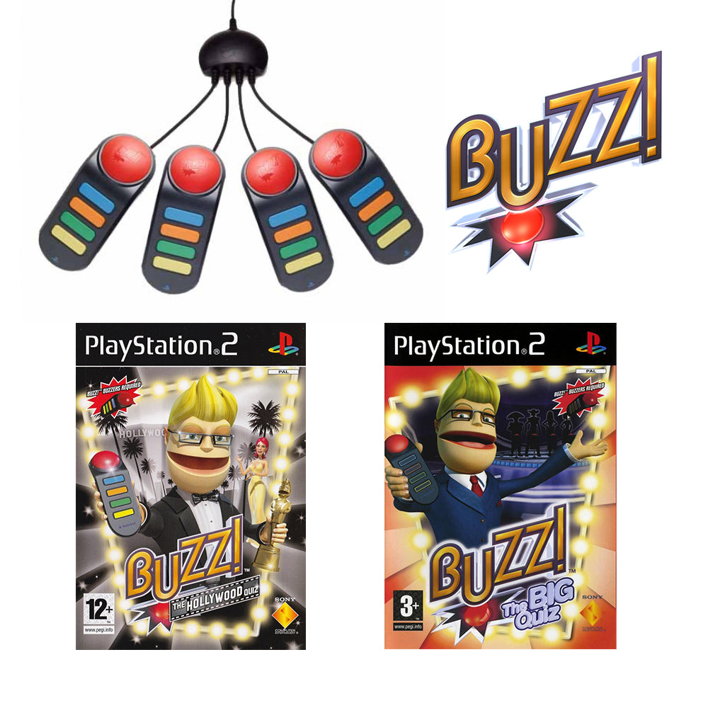 Buzz! Buzzer and Games Bundle (PS2) (Pre-owned)
