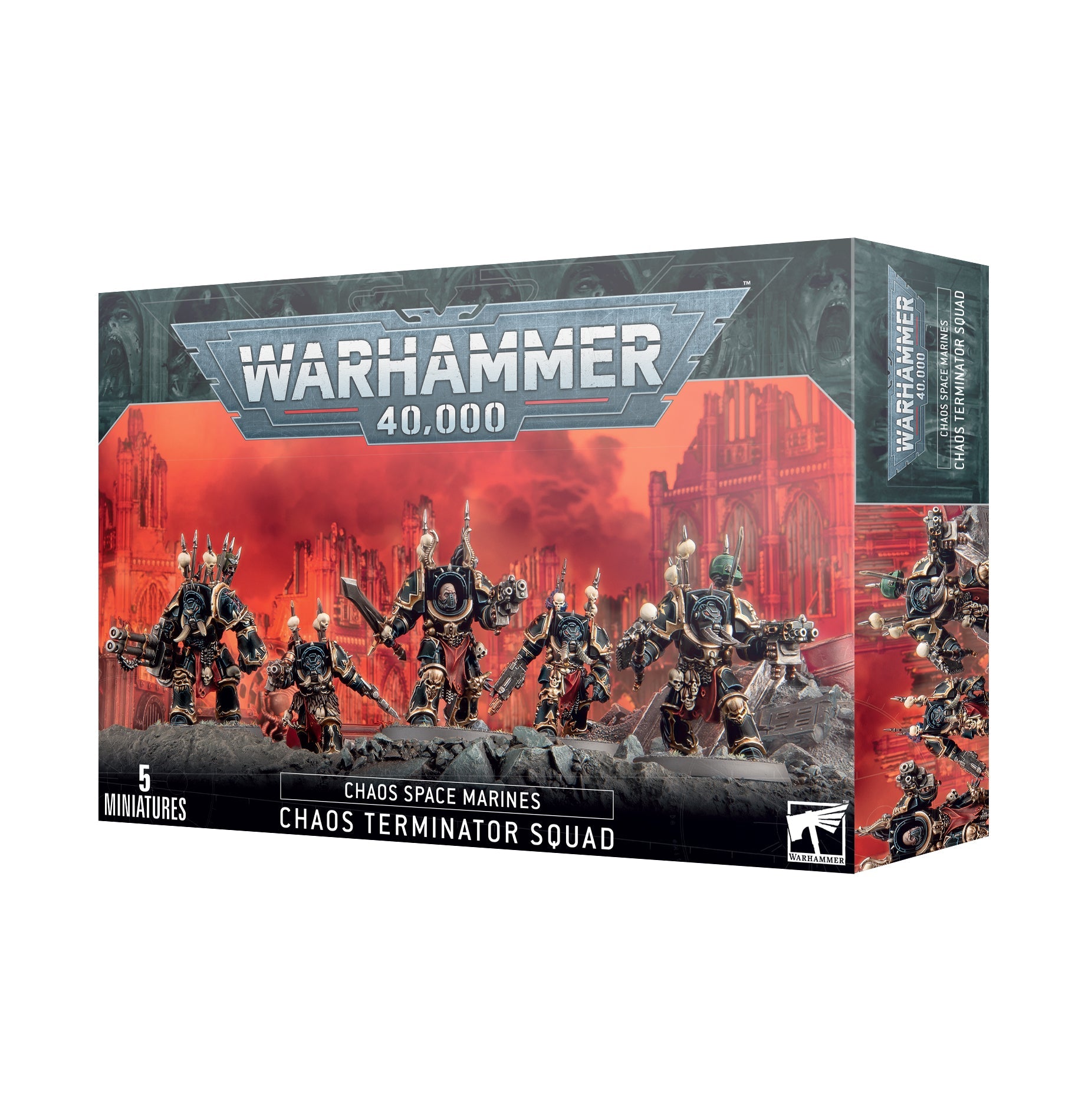 Chaos Space Marines: Chaos Terminator Squad (Warhammer 40,000 | 43 - 19) - GameStore.mt