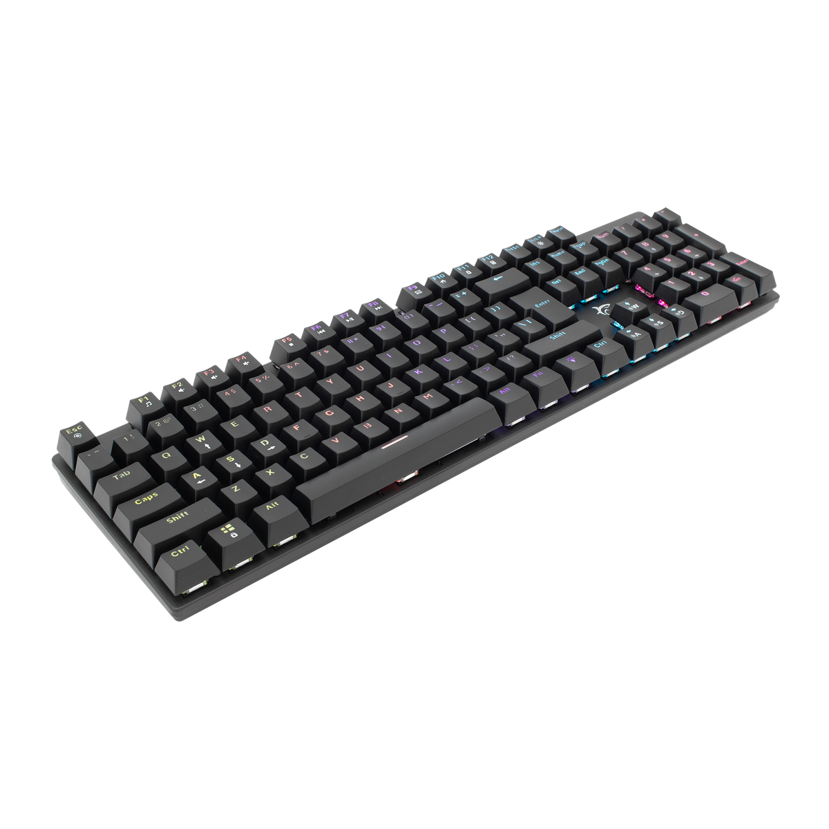 White Shark Commandos Elite - Wired Mechanical Keyboard (Blue Switches) (Black) [US Layout]