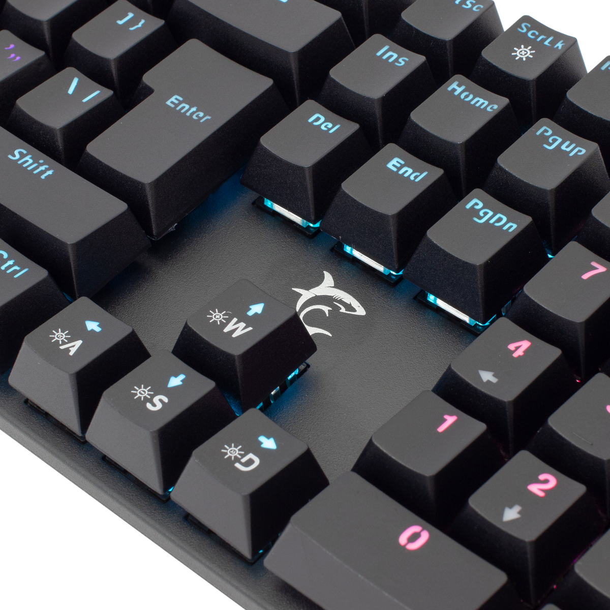White Shark Commandos Elite - Wired Mechanical Keyboard (Blue Switches) (Black) [US Layout]
