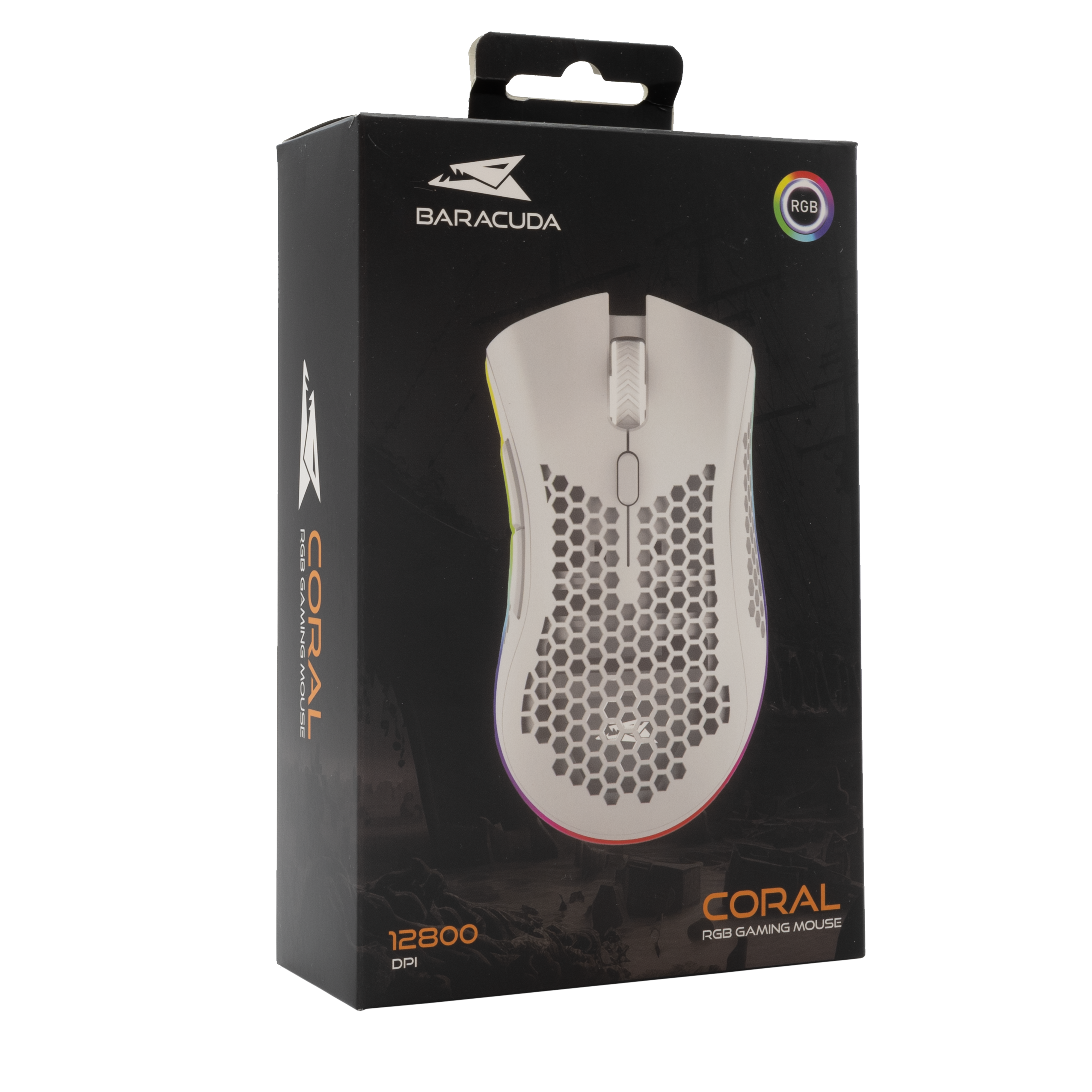 Baracuda CORAL RGB Gaming Mouse (White)