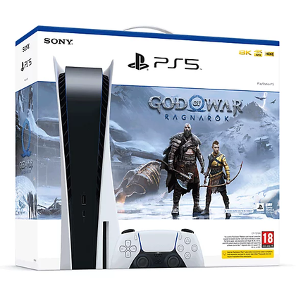 PlayStation 5 Console + God Of War Ragnarok Bundle (Disc Edition) [3-Year Warranty]