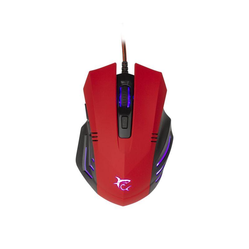 Mouse White Shark Gaming Hannibal 2 3200dpi Red - GameStore.mt | Powered by Flutisat