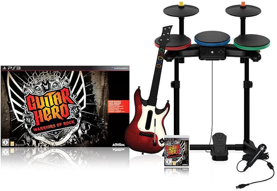 Guitar Hero 6: Warriors of Rock (Full Band Bundle) (PS3) (Pre - owned) - GameStore.mt
