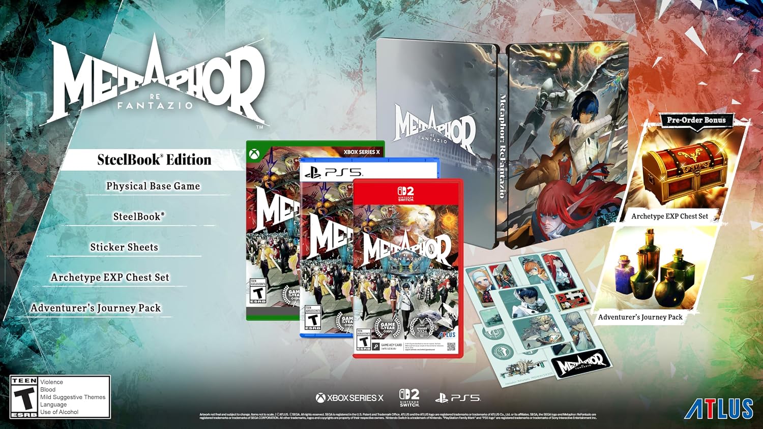 Metaphor: ReFantazio [Steelbook Edition] (Game-Key Card) (Nintendo Switch 2) (Pre-order)