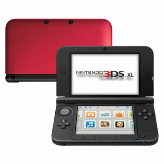 Nintendo 3DS XL Red + Black Handheld Console [2 Month Warranty] (Pre-owned)