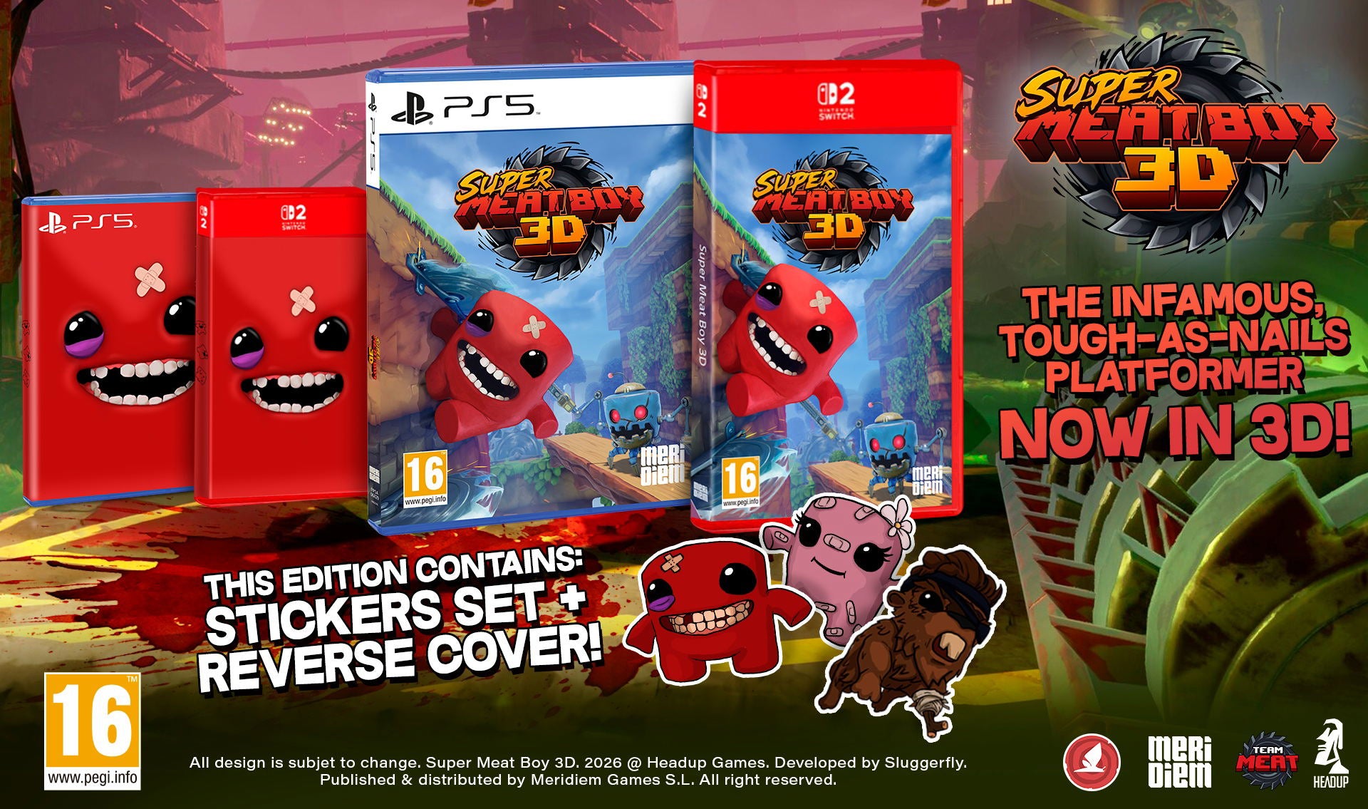Super Meat Boy 3D (PS5) (Pre-order)
