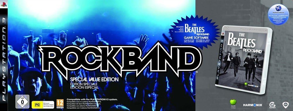 The Beatles: Rock Band (Special Value Edition) [Guitar + Drum Set + Microphone + Game] (PS3) (Pre - owned) - GameStore.mt