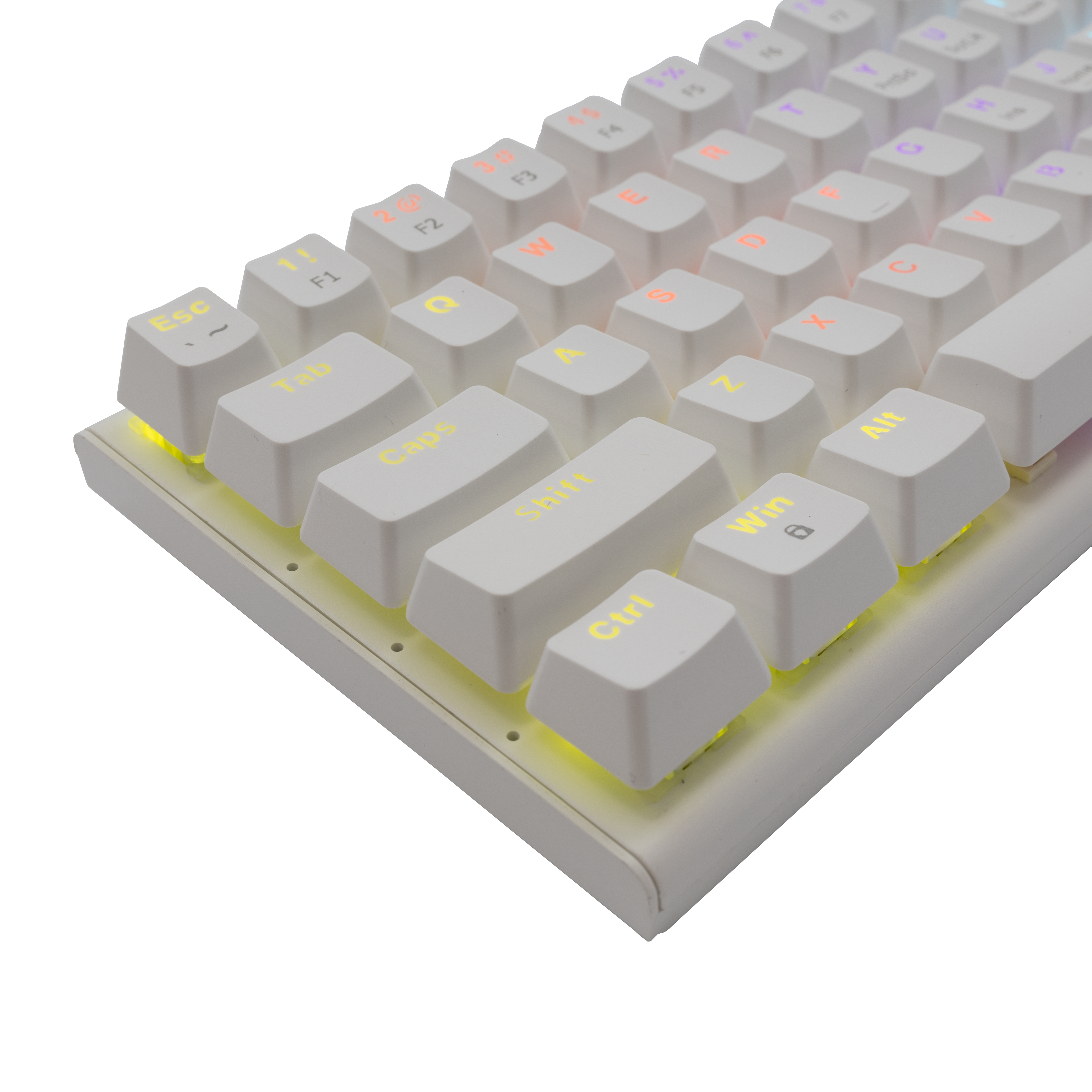 White Shark Wakizashi - Wired Mechanical Keyboard (Red Switches) (White) [US Layout]