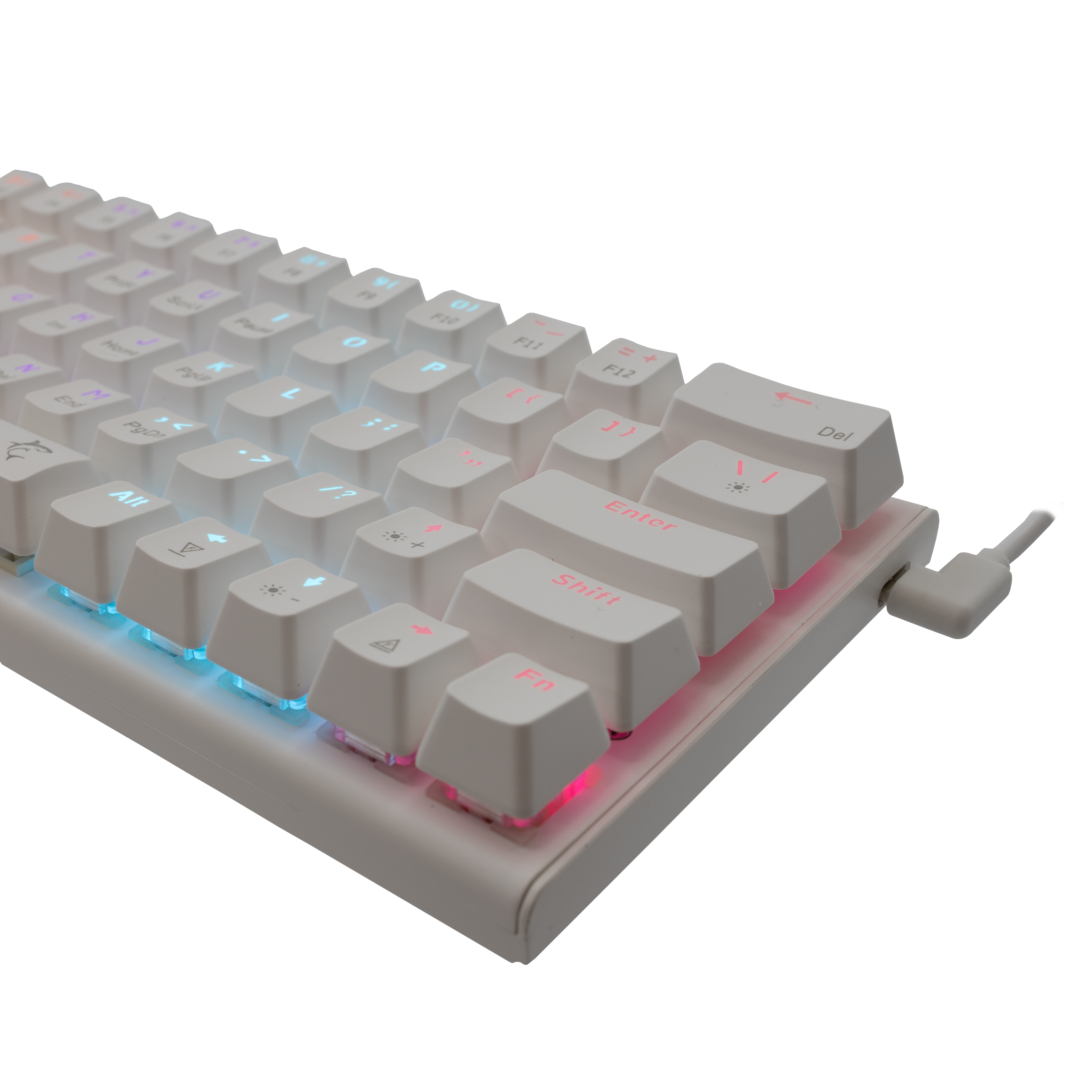White Shark Wakizashi - Wired Mechanical Keyboard (Red Switches) (White) [US Layout]