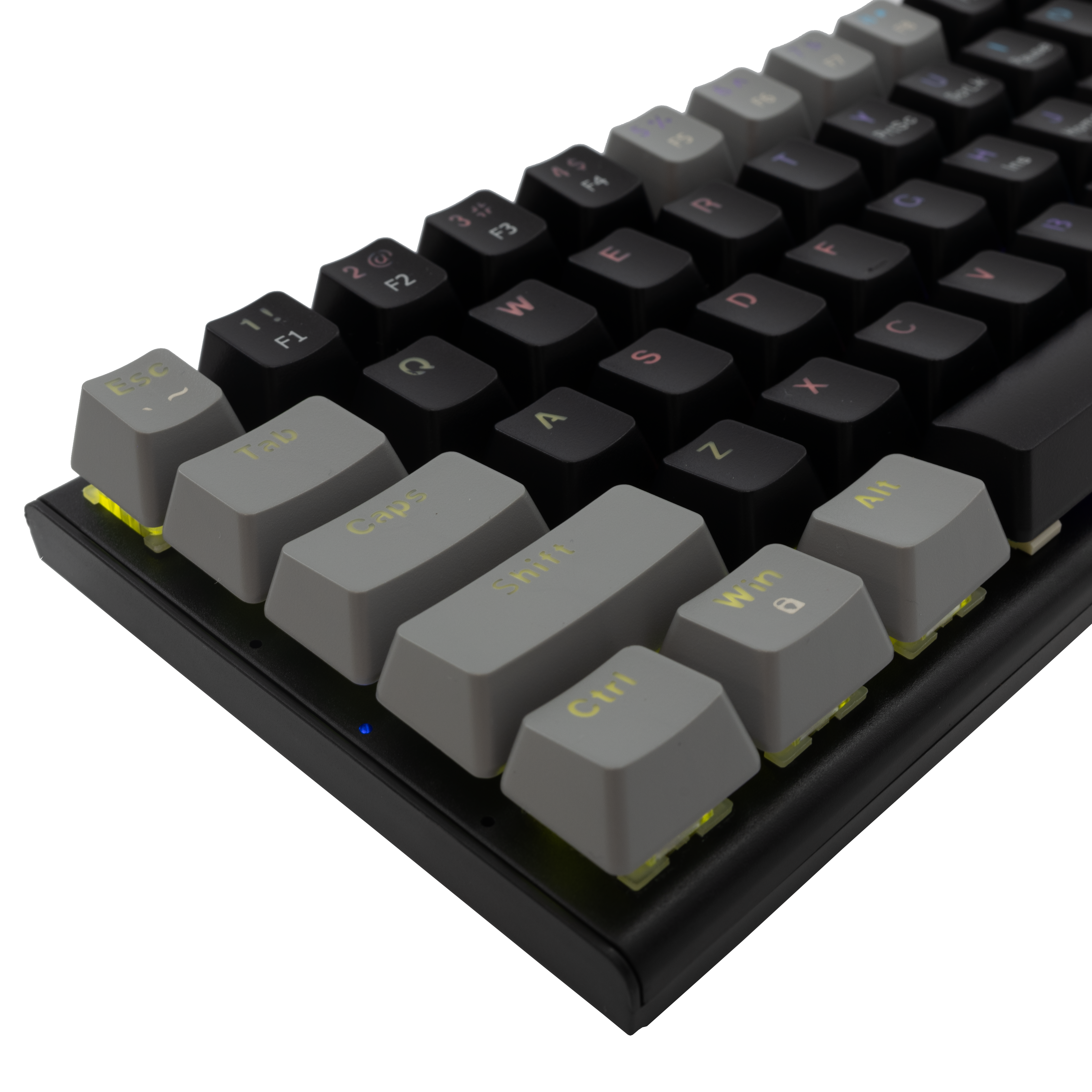 White Shark Wakizashi - Wired Mechanical Keyboard (Red Switches) (Black/Grey) [US Layout]