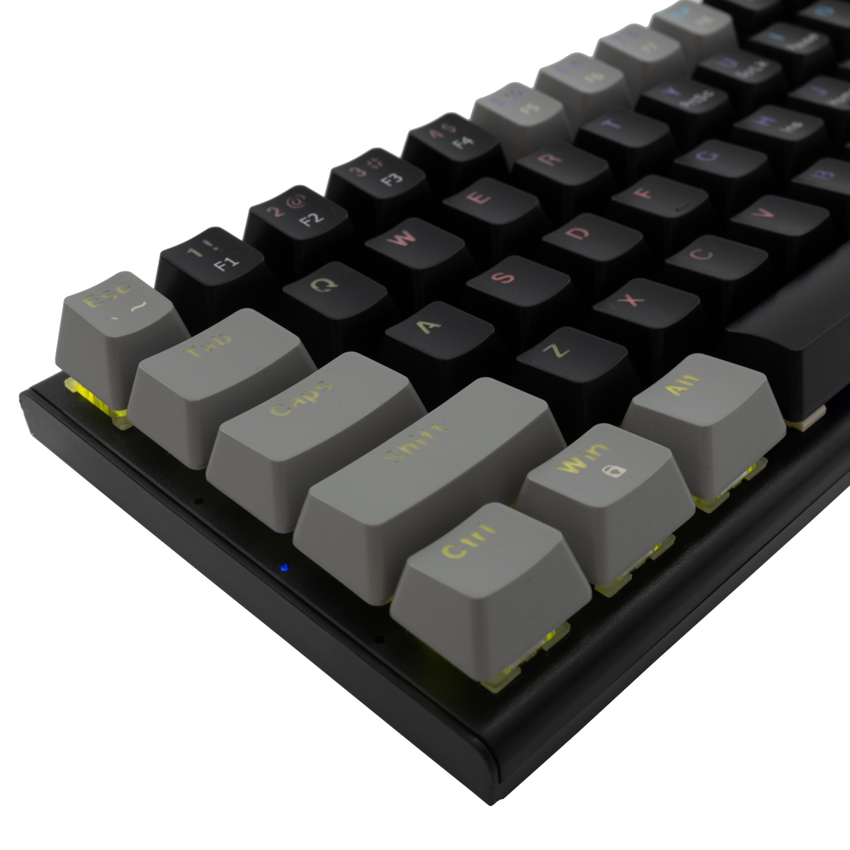 White Shark Wakizashi - Wired Mechanical Keyboard (Red Switches) (Black/Grey) [US Layout]