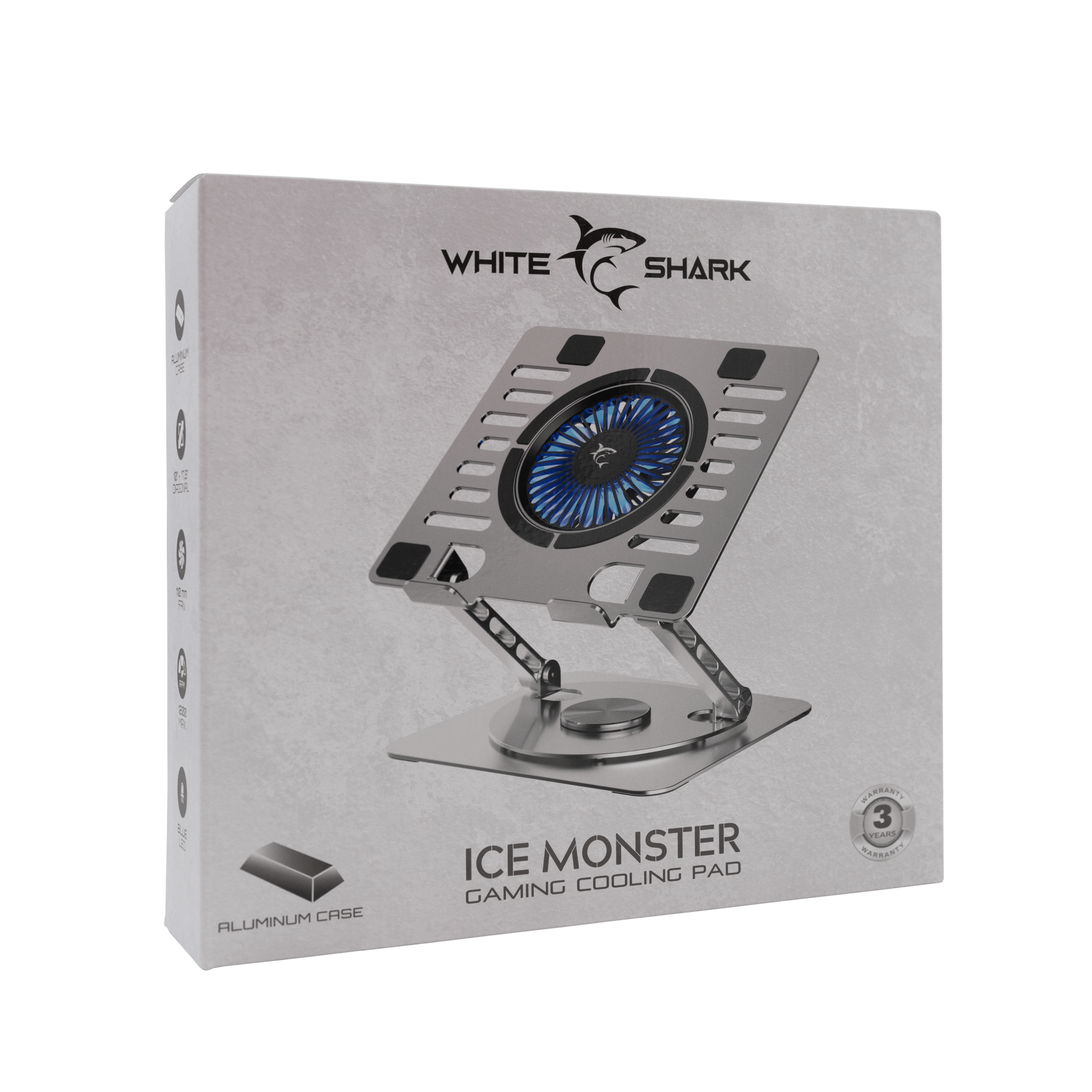 White Shark Ice Monster Gaming Cooling Pad - GameStore.mt