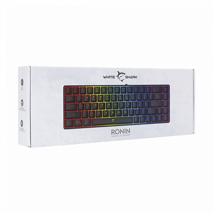 White Shark Ronin - Wired Membrane Keyboard (Black) [US Layout]