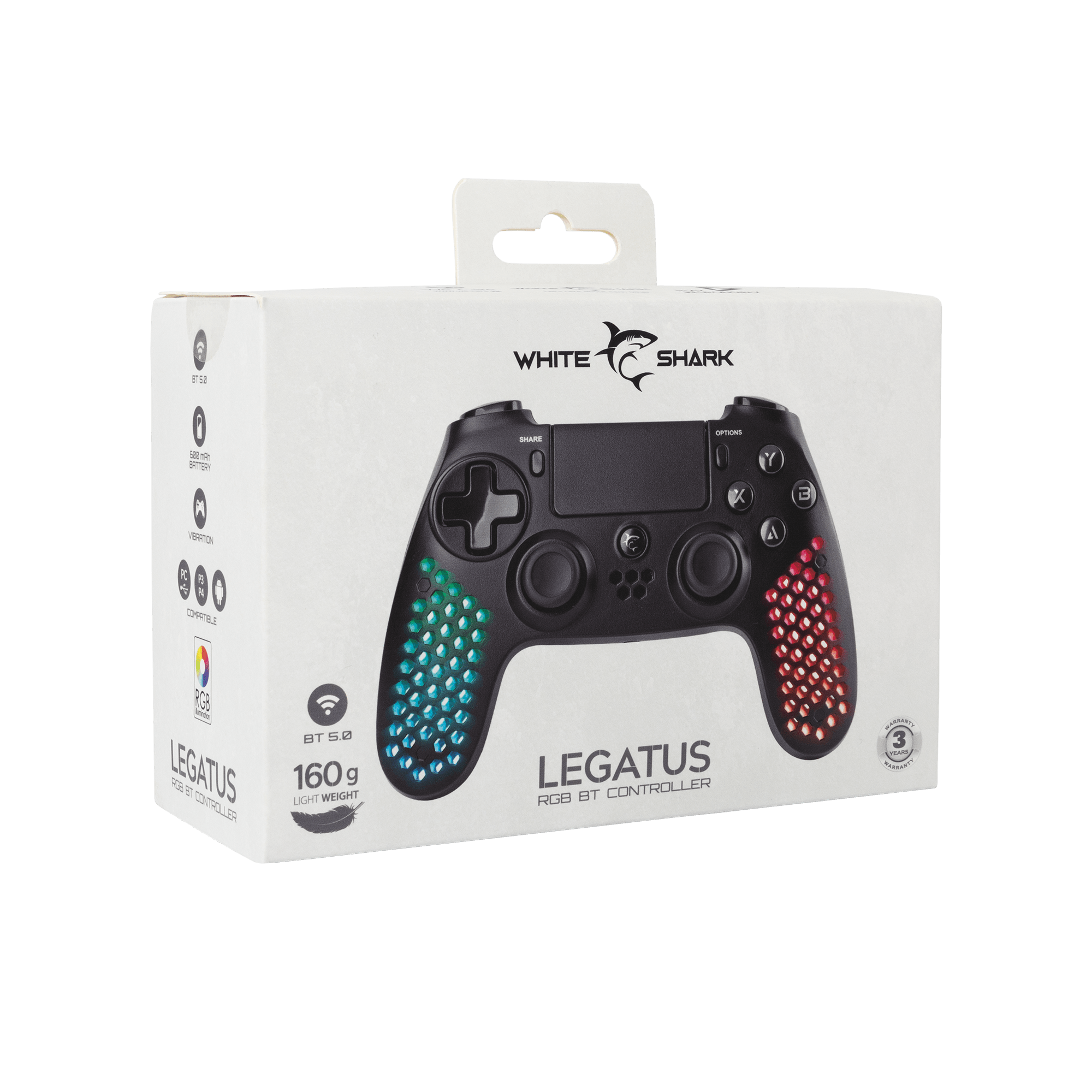 White Shark Legatus Bluetooth Gamepad (PC/PS3/PS4) GPW - 4009 - GameStore.mt