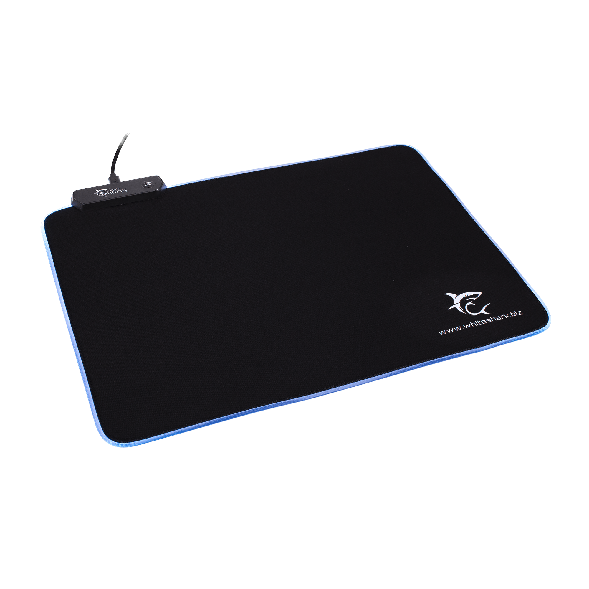 White Shark Luminous L LED Gaming Mouse Pad (350 x 250 mm) - GameStore.mt