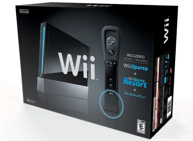 Nintendo Wii Console (Black) (1 Month Warranty) (Pre-owned)