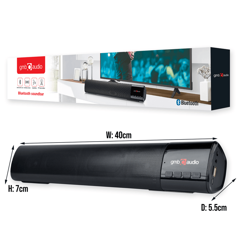 Gembird Bluetooth Soundbar (Black) - GameStore.mt | Powered by Flutisat