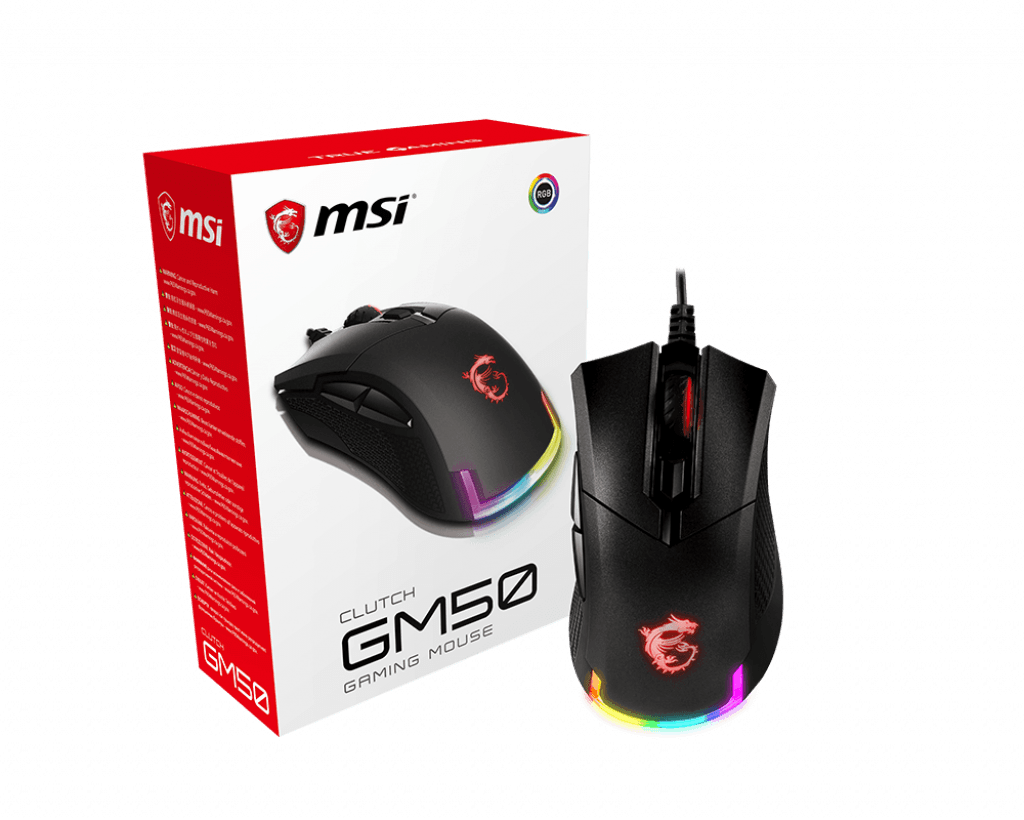 MSI CLUTCH GM50 Optical Gaming USB Mouse 7200DPI - GameStore.mt | Powered by Flutisat