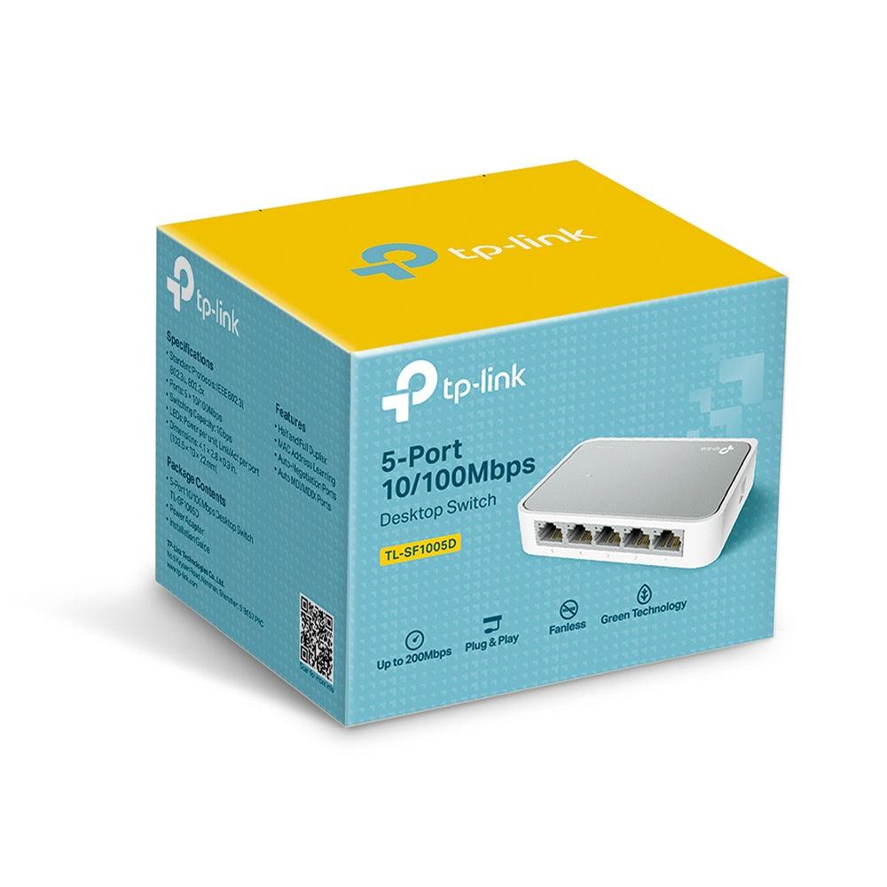 TP-LINK TL-SF1005D 5-Port NETWORK SWITCH 10/100Mbps DESKTOP SWITCH - GameStore.mt | Powered by Flutisat