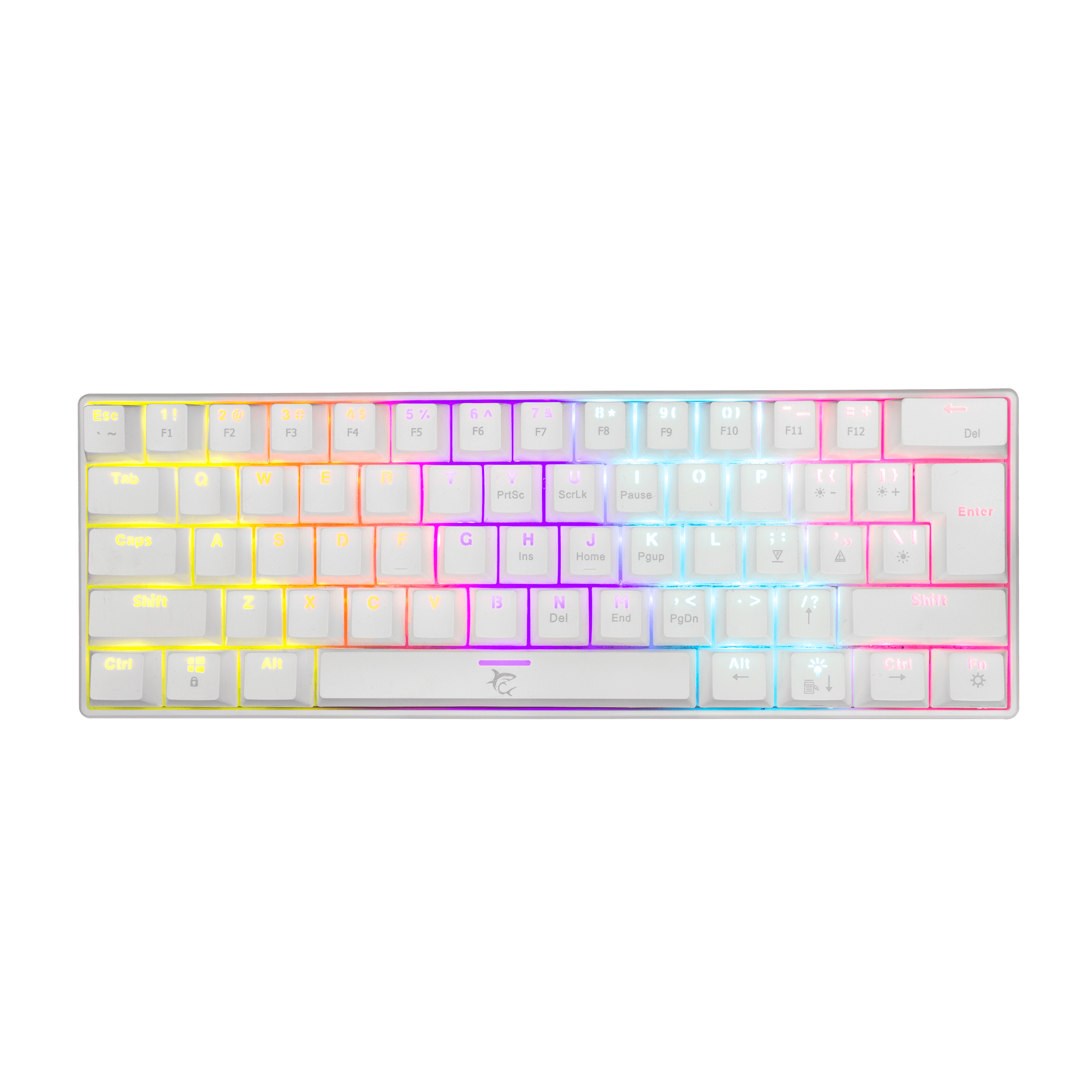 White Shark SHINOBI Keyboard - White (Blue Mechanical Switches) [US Layout] - GameStore.mt | Powered by Flutisat