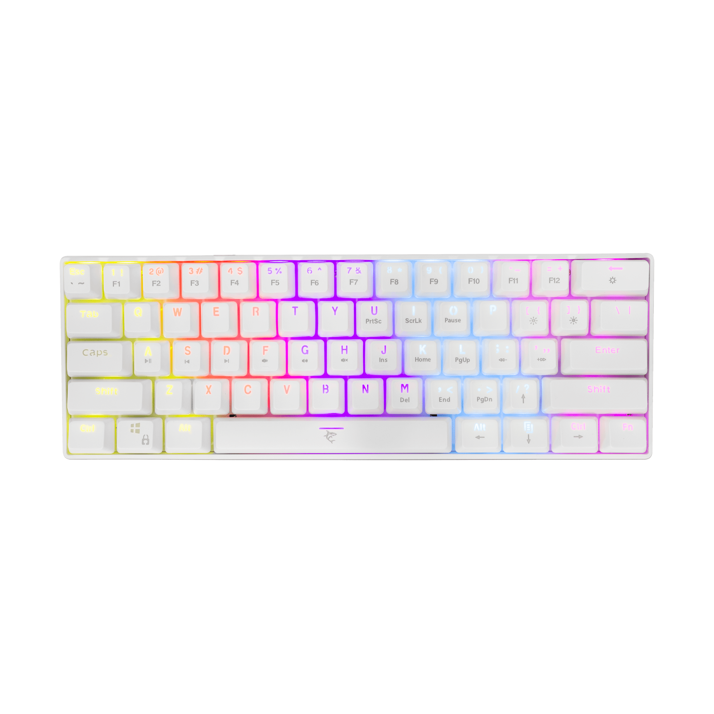 White Shark SHINOBI Keyboard - White (Red Mechanical Switches) [US Layout] - GameStore.mt | Powered by Flutisat