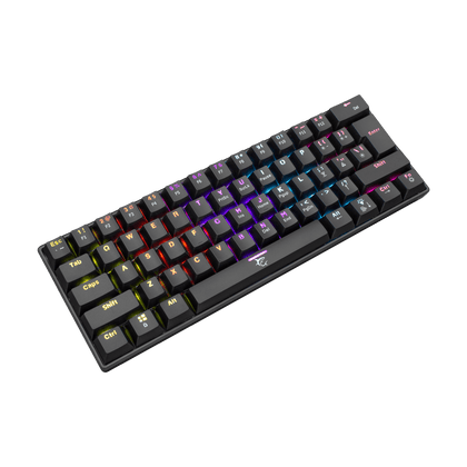 White Shark SHINOBI Keyboard - Black (Red Mechanical Switches) [US Layout]