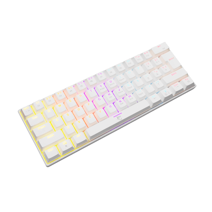 White Shark SHINOBI Keyboard - White (Red Mechanical Switches) [US Layout]