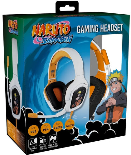 KONIX - Naruto Gaming Headset - White/Orange