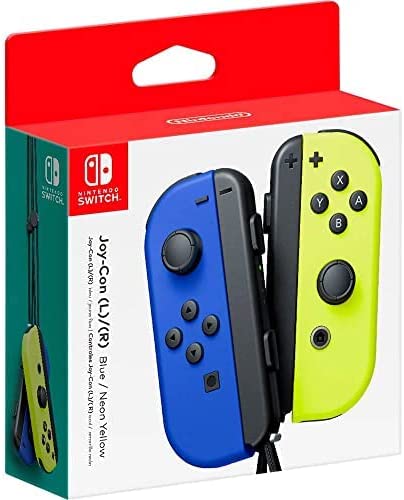Joy-Con Pair (Neon Blue/Neon Yellow) (Nintendo Switch) - GameStore.mt | Powered by Flutisat