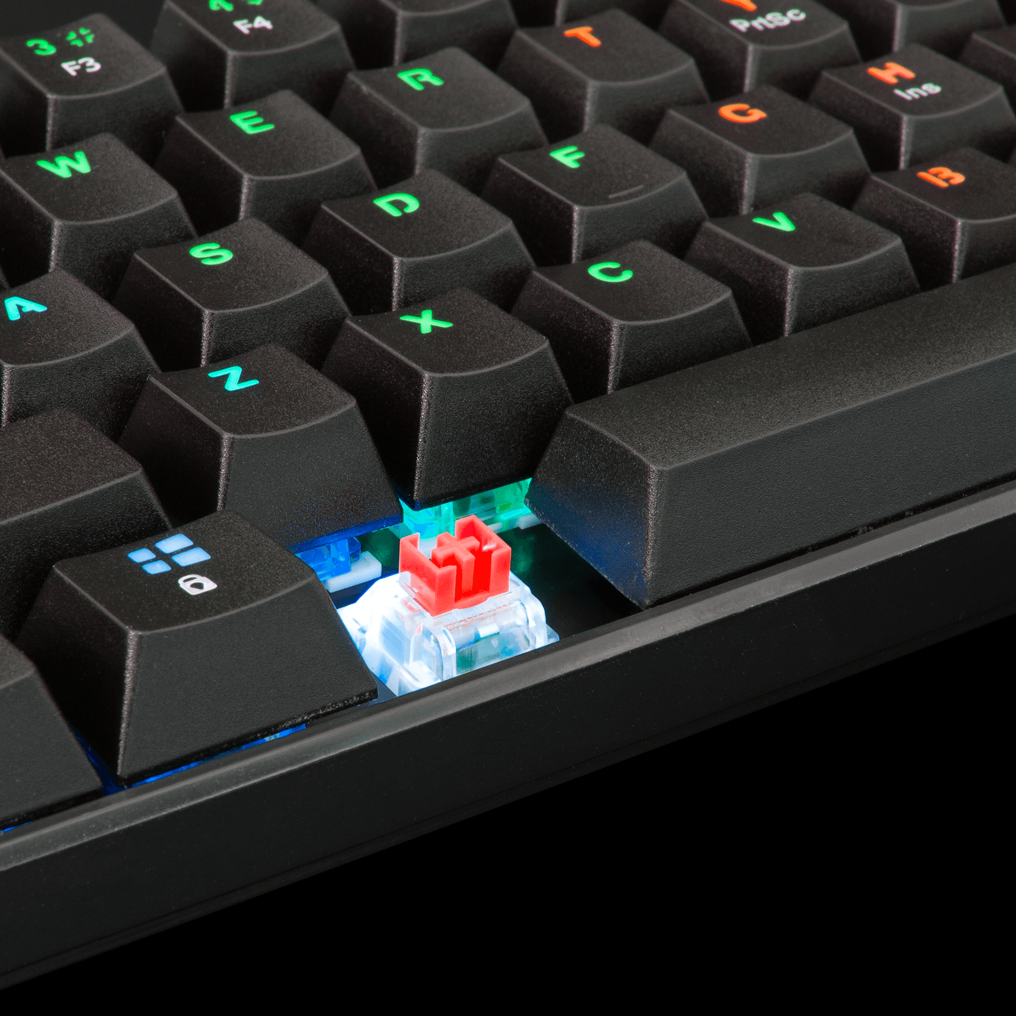 White Shark SHINOBI Keyboard - Black (Red Mechanical Switches) [US Layout] - GameStore.mt | Powered by Flutisat