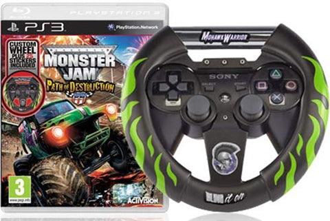 Monster Jam: Path of Destruction - Steering Wheel Bundle (PS3) (Pre-owned) - GameStore.mt | Powered by Flutisat