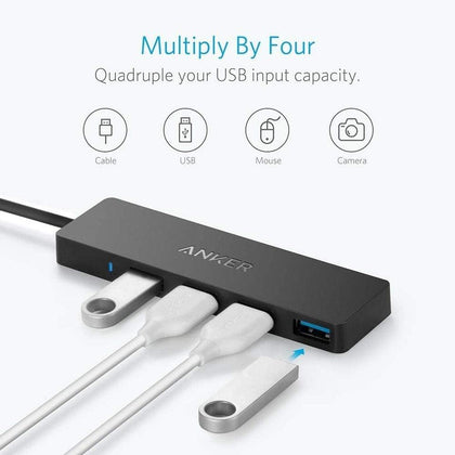 Anker Ultra Slim 4-Port USB 3.0 Data Hub - GameStore.mt | Powered by Flutisat