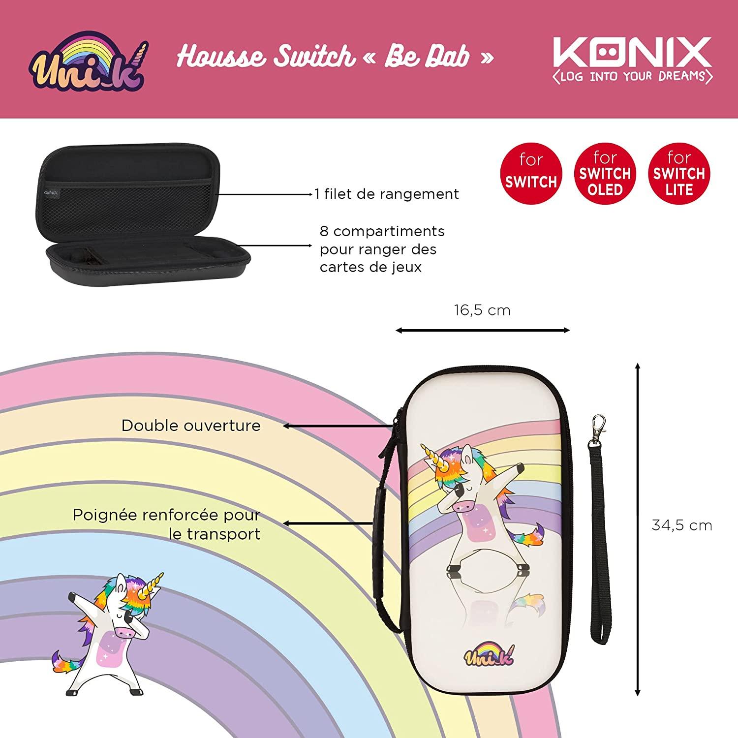 KONIX Unik Unicorn Dab Nintendo Switch Carry Case - GameStore.mt | Powered by Flutisat