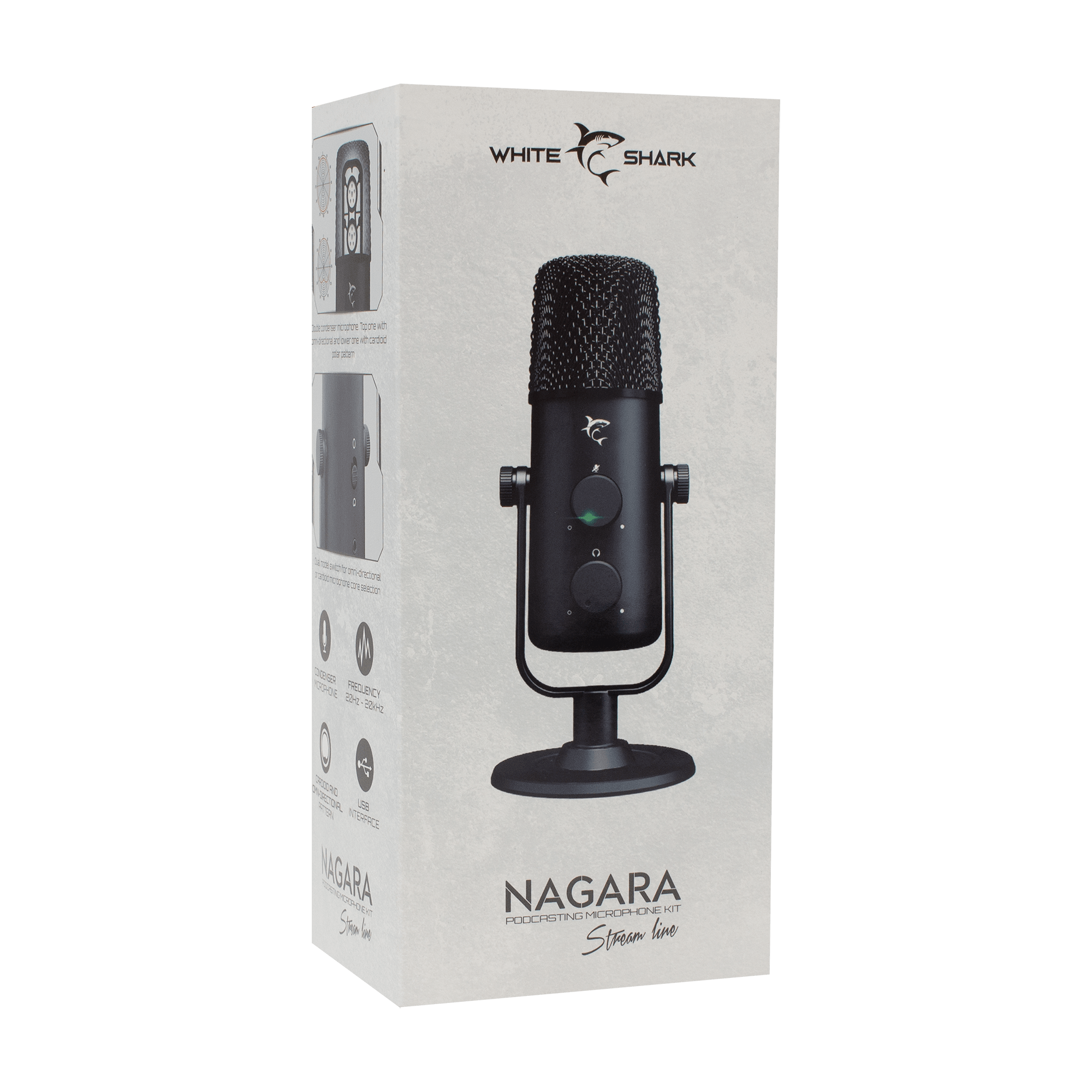 White Shark NAGARA Podcasting Microphone Kit - GameStore.mt | Powered by Flutisat