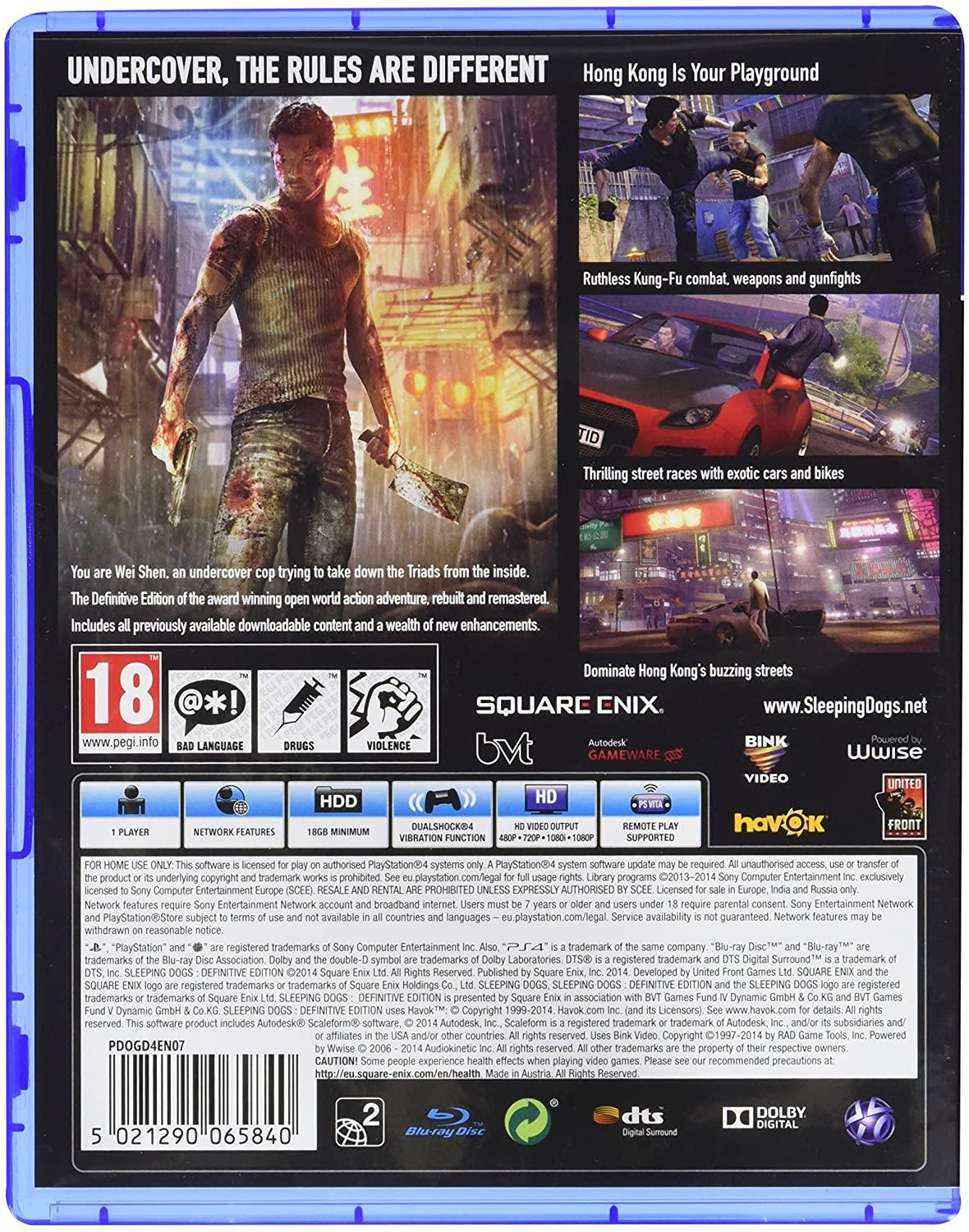 Sleeping Dogs Definitive Edition (PS4) - GameStore.mt | Powered by Flutisat