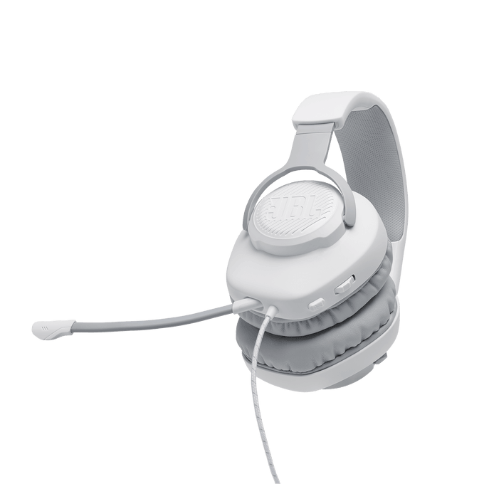 JBL Quantum 100 (White) - Wired Over-Ear Gaming Headphones - GameStore.mt | Powered by Flutisat