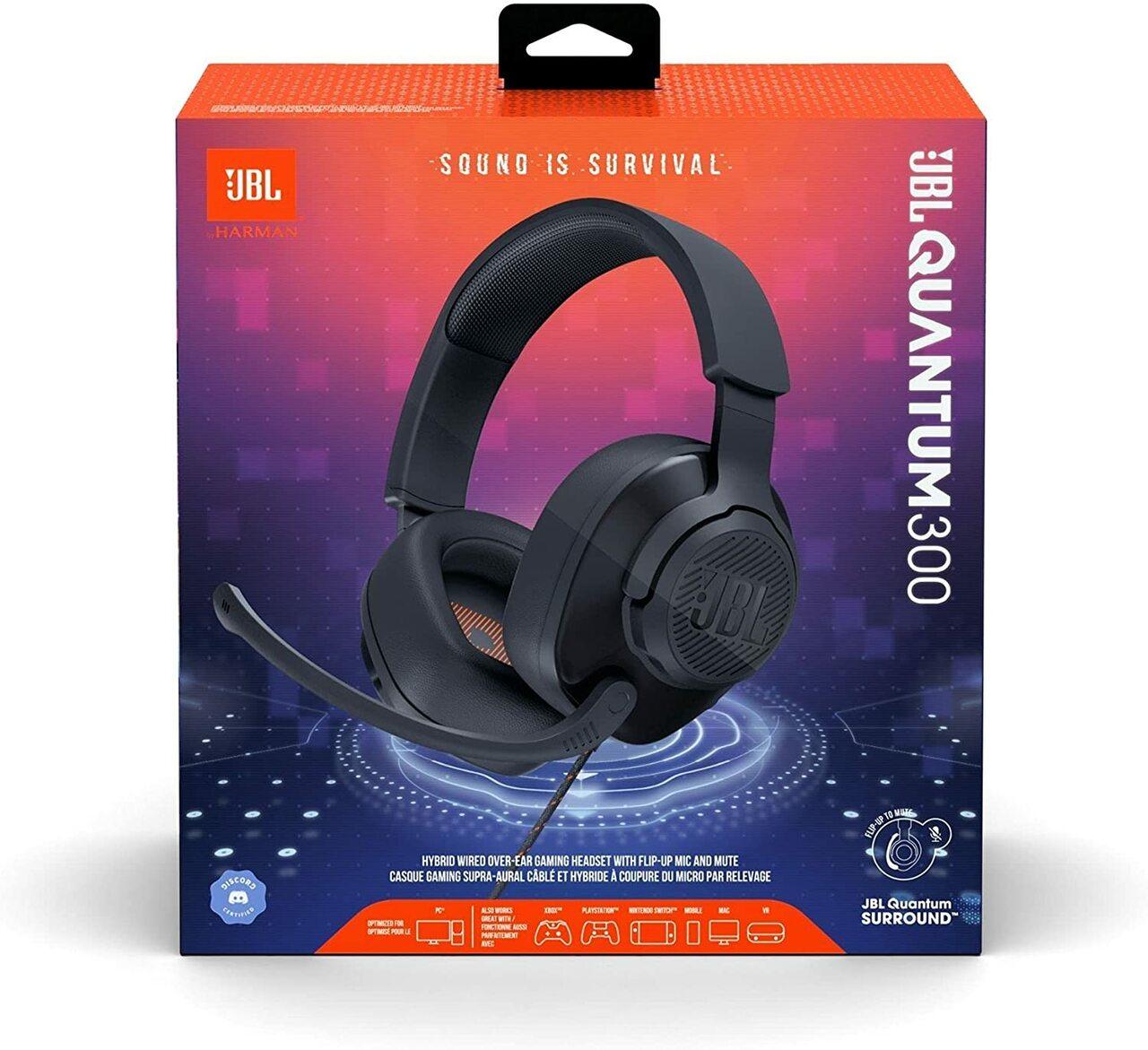 JBL Quantum 300 - Wired Over-Ear Gaming Headphones - GameStore.mt | Powered by Flutisat