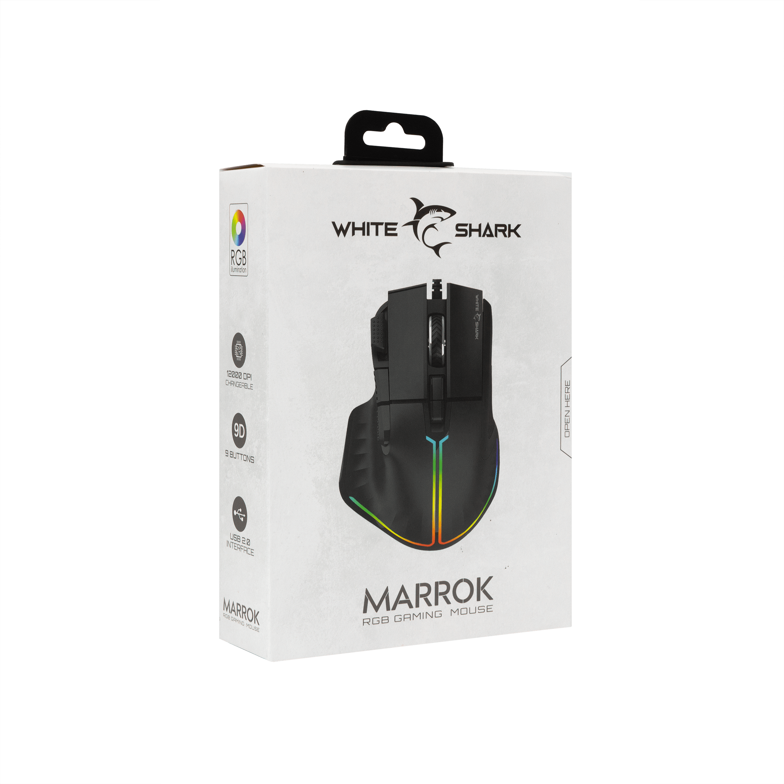 White Shark MARROK RGB Gaming Mouse - Black - GameStore.mt | Powered by Flutisat