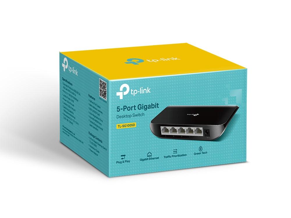 TP-Link 5-Port Gigabit Desktop Switch TL-SG1005D V9 - GameStore.mt | Powered by Flutisat
