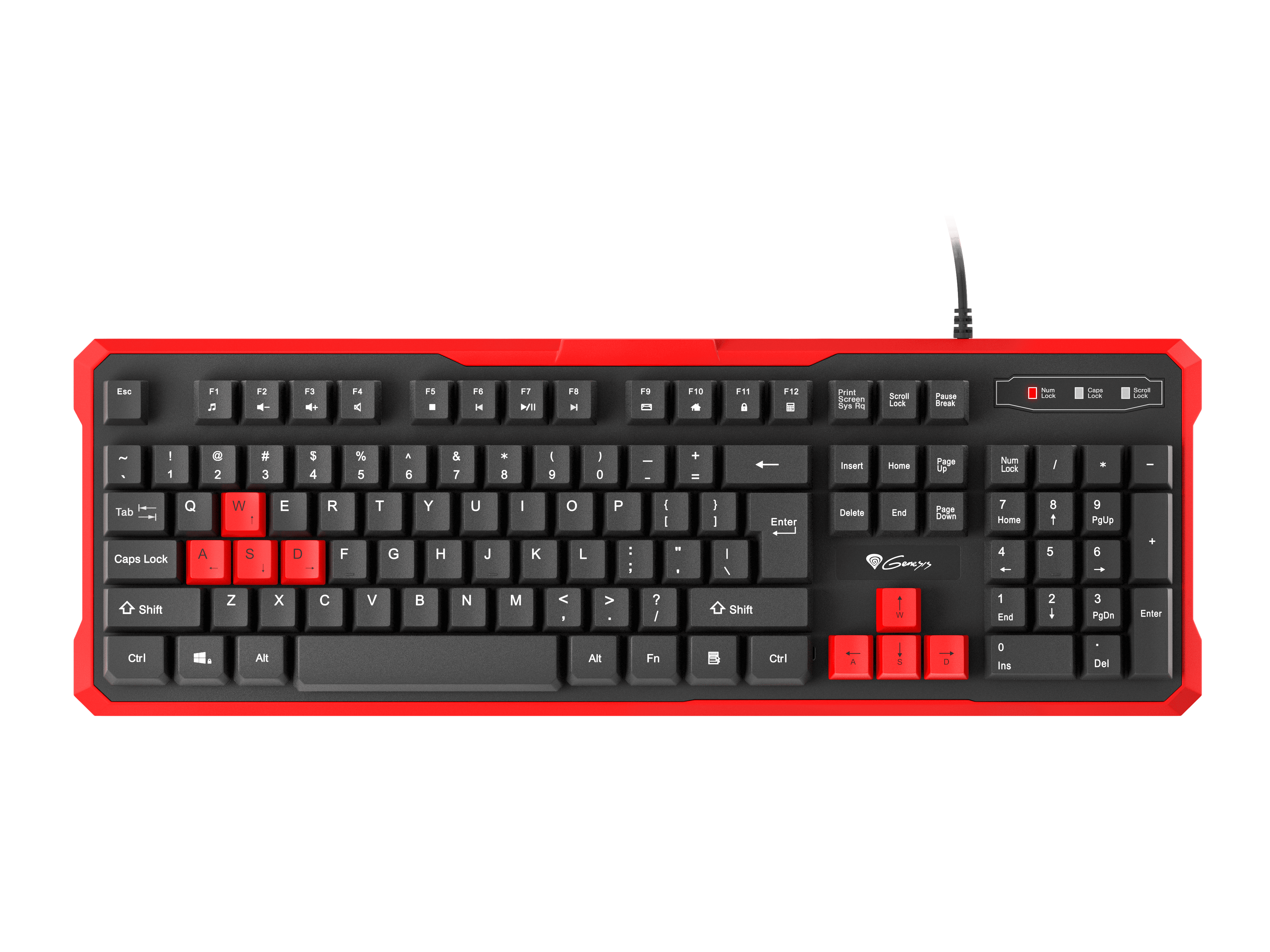 Genesis RHOD 110 Gaming Keyboard (US Layout) - Red - GameStore.mt | Powered by Flutisat