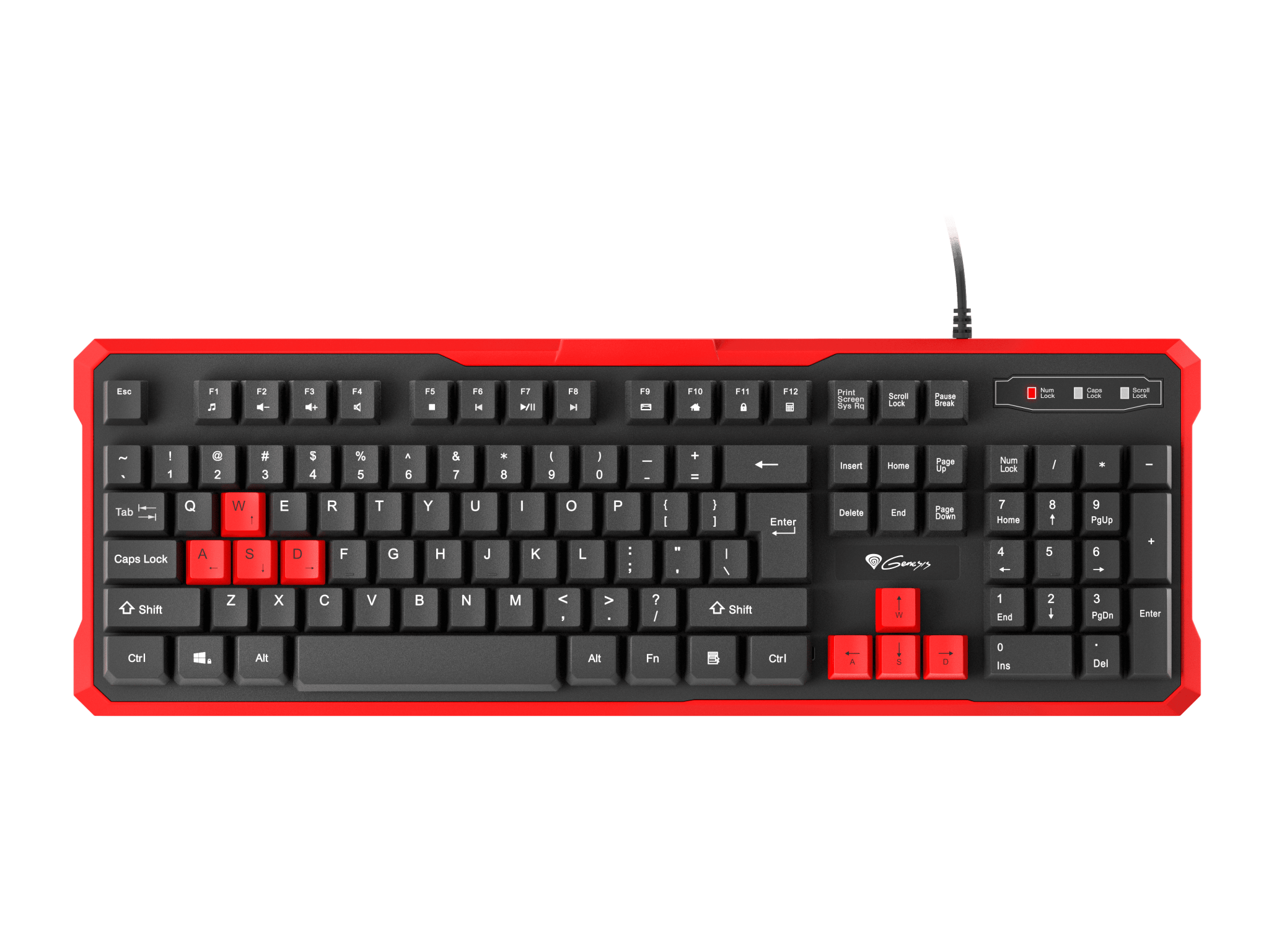 Genesis RHOD 110 Gaming Keyboard (US Layout) - Red - GameStore.mt