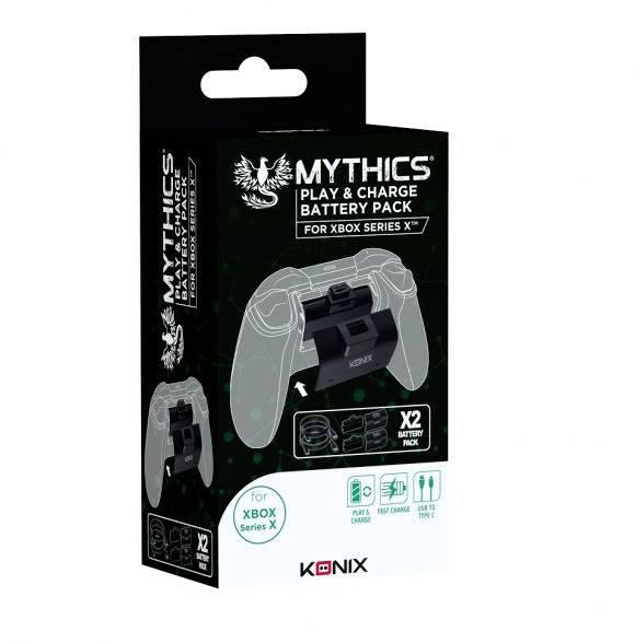 Konix Mythics PLAY & CHARGE Battery pack Xbox Series X - GameStore.mt | Powered by Flutisat